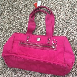Pink Coach shoulder bag